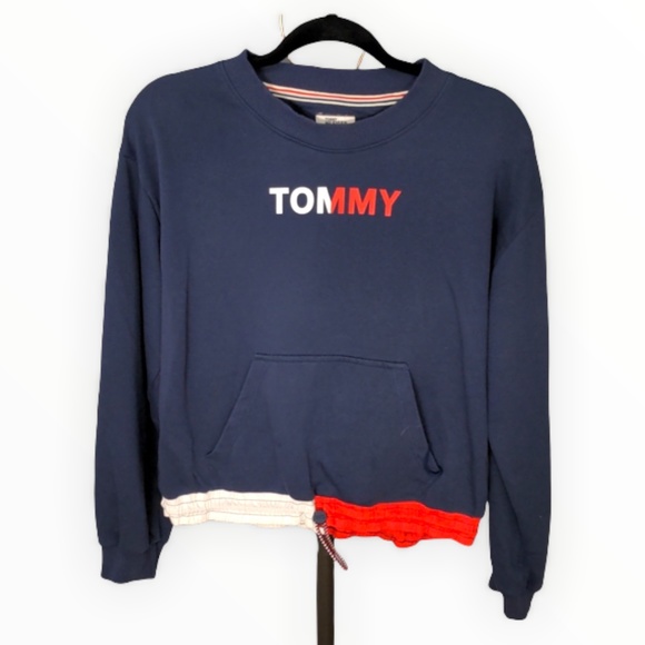 Tommy Hilfiger Tops - Tommy Hilfiger Denim Mixed Media sweatshirt Medium C203